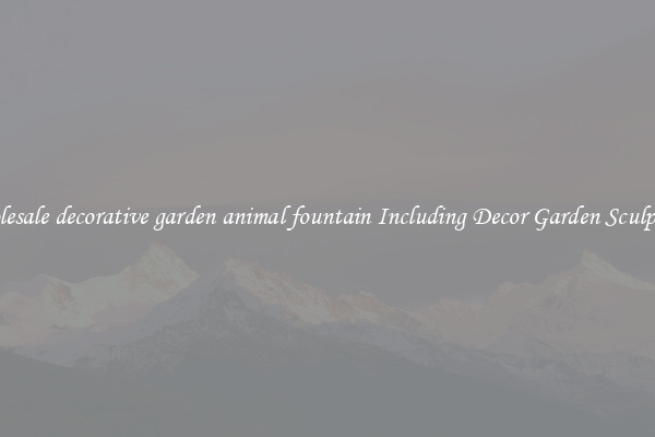 Wholesale decorative garden animal fountain Including Decor Garden Sculptures