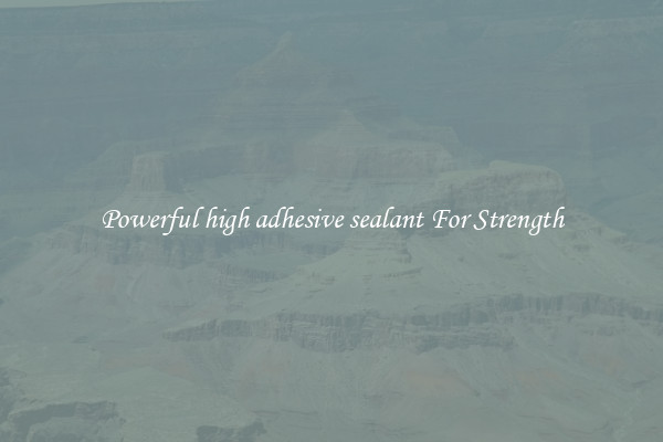 Powerful high adhesive sealant For Strength