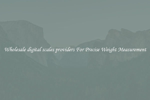 Wholesale digital scales providers For Precise Weight Measurement