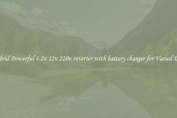 Hybrid Powerful 4.2v 12v 220v inverter with battery charger for Varied Uses