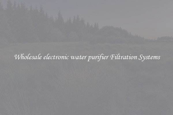 Wholesale electronic water purifier Filtration Systems
