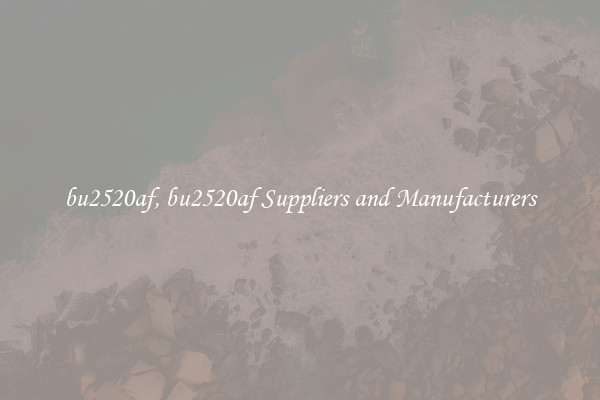 bu2520af, bu2520af Suppliers and Manufacturers