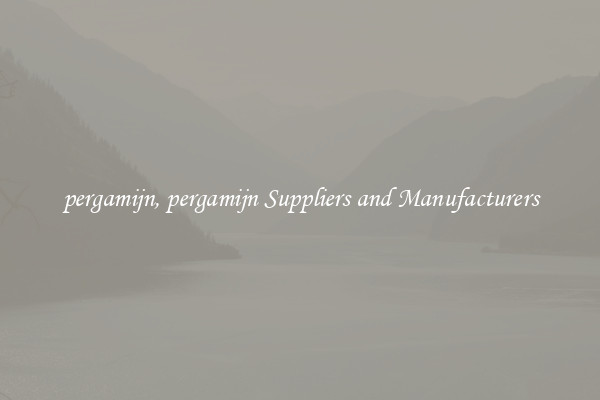 pergamijn, pergamijn Suppliers and Manufacturers