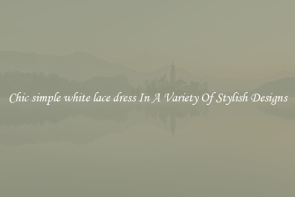 Chic simple white lace dress In A Variety Of Stylish Designs