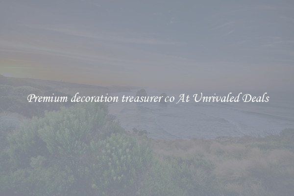 Premium decoration treasurer co At Unrivaled Deals