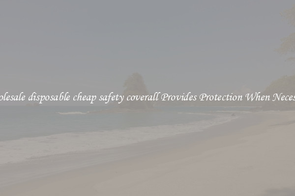 Wholesale disposable cheap safety coverall Provides Protection When Necessary
