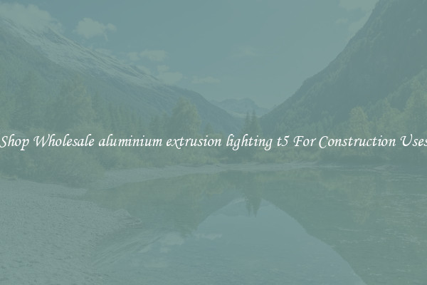 Shop Wholesale aluminium extrusion lighting t5 For Construction Uses