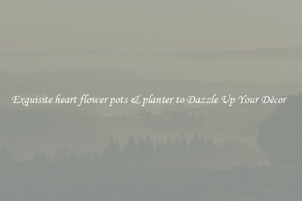 Exquisite heart flower pots & planter to Dazzle Up Your Décor  