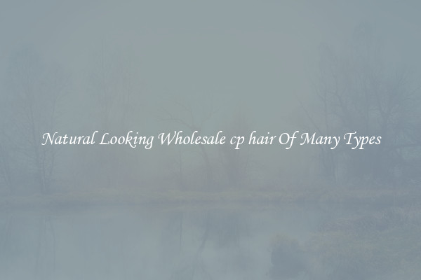 Natural Looking Wholesale cp hair Of Many Types