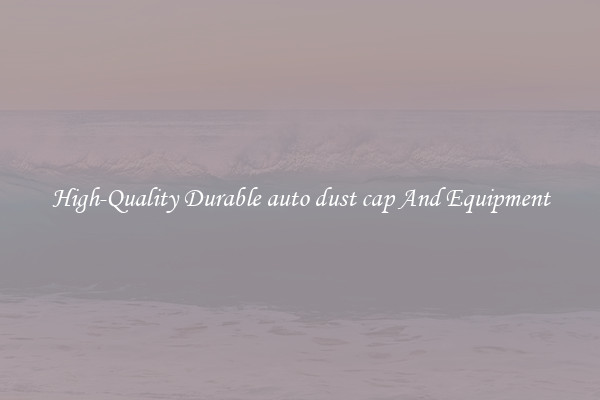 High-Quality Durable auto dust cap And Equipment